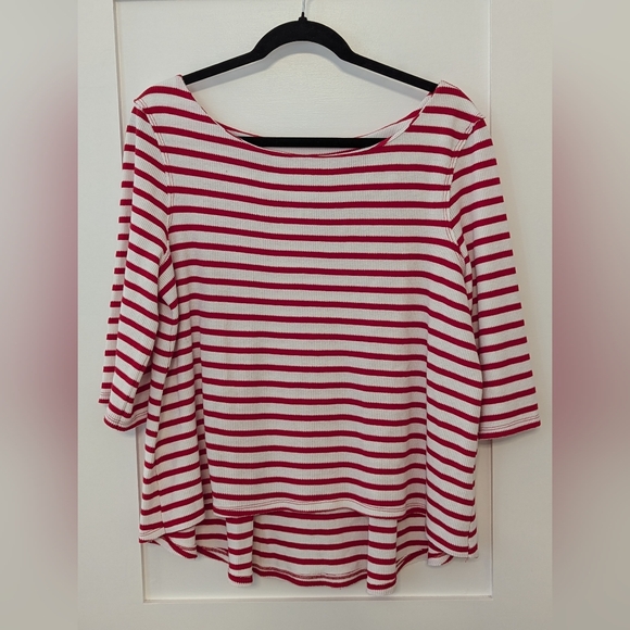 We The Free Red & White Striped Top - Picture 1 of 6